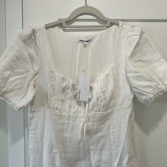 reformation Cherise Linen Dress - Picture 4 of 6